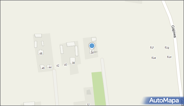 Dys, Miodowa, 24, mapa Dys