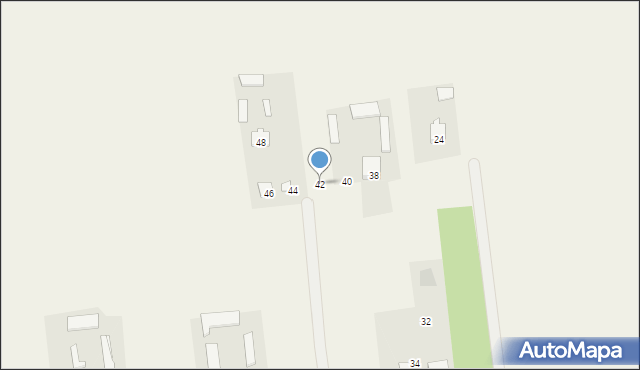 Dys, Miodowa, 42, mapa Dys