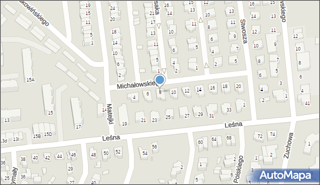Działdowo, Michałowskiego Piotra, 8, mapa Działdowo