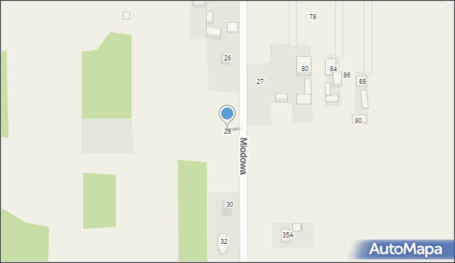 Dziechciniec, Miodowa, 28, mapa Dziechciniec