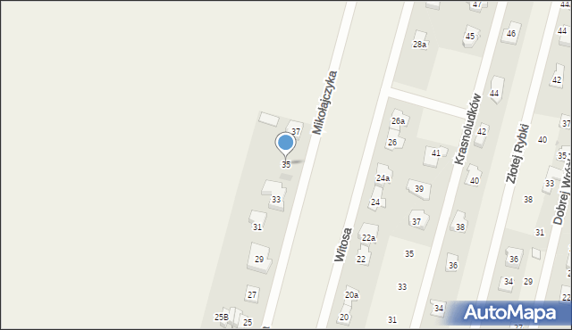 Dziekanów Polski, Mikołajczyka Stanisława, 35, mapa Dziekanów Polski