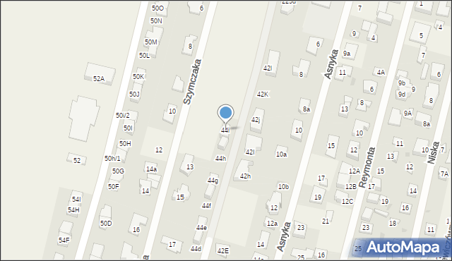 Dziekanów Polski, Miła, 44i, mapa Dziekanów Polski