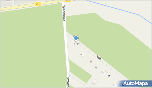 Dziektarzew, Miła, 2, mapa Dziektarzew