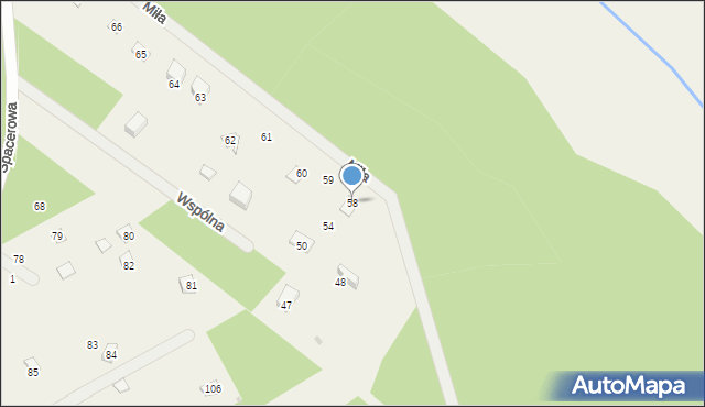 Dziektarzew, Miła, 22, mapa Dziektarzew