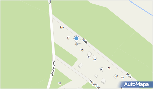 Dziektarzew, Miła, 6, mapa Dziektarzew