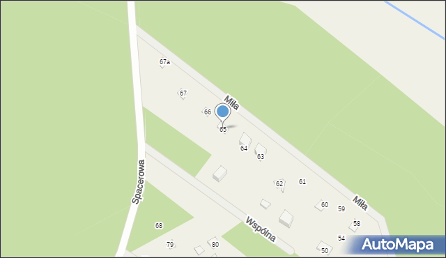 Dziektarzew, Miła, 8, mapa Dziektarzew