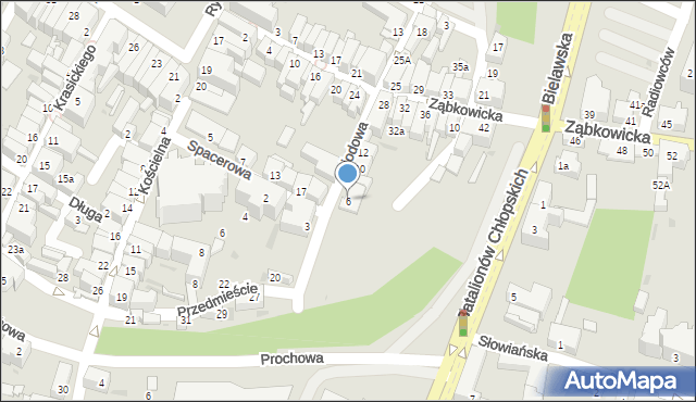 Dzierżoniów, Miodowa, 6, mapa Dzierżoniów