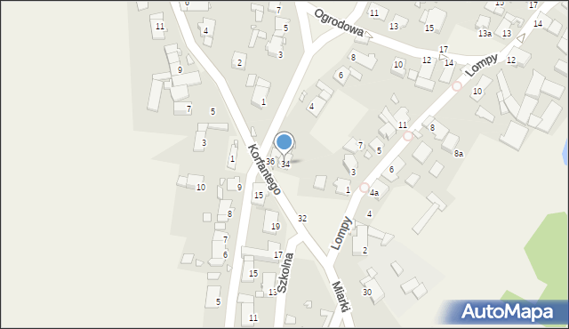 Dziewkowice, Miarki Karola, 34, mapa Dziewkowice