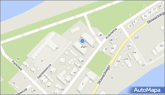 Dziwnów, Mickiewicza Adama, 47a, mapa Dziwnów