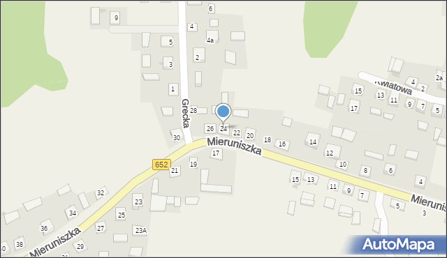 Filipów, Mieruniszka, 24, mapa Filipów