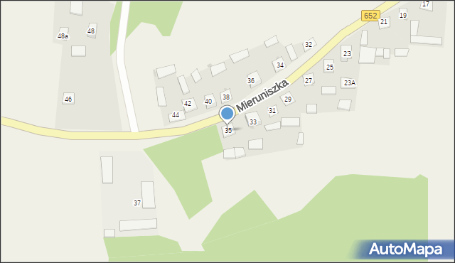 Filipów, Mieruniszka, 35, mapa Filipów