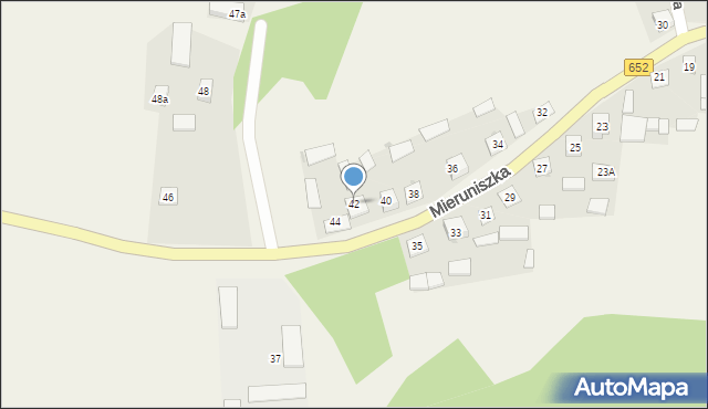 Filipów, Mieruniszka, 42, mapa Filipów