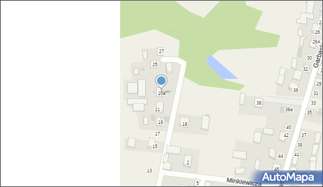 Filipów, Minkiewicza Romualda, 10a, mapa Filipów