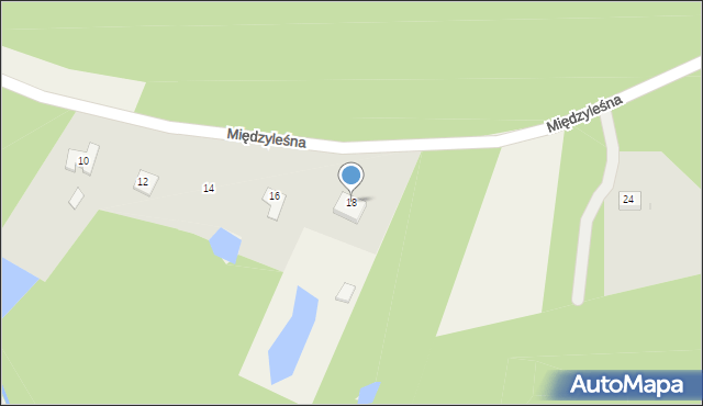 Fletnowo, Międzyleśna, 18, mapa Fletnowo