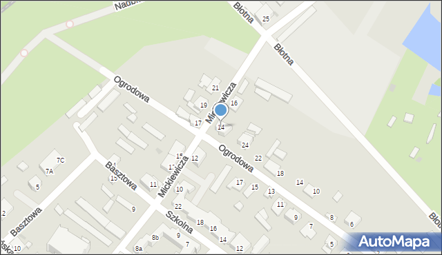 Frombork, Mickiewicza Adama, 14, mapa Frombork