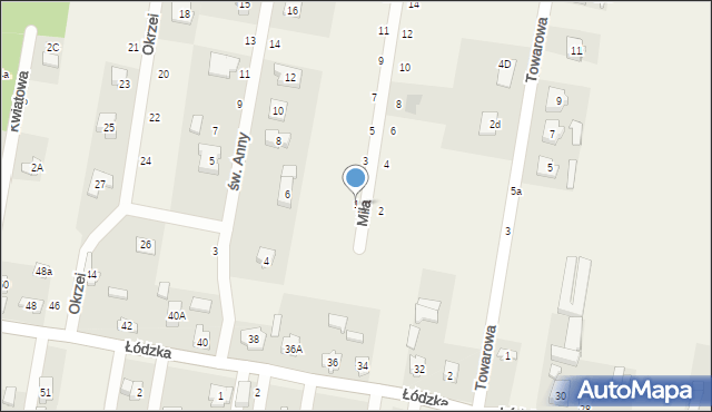 Gałków Mały, Miła, 1, mapa Gałków Mały