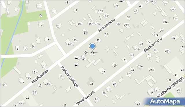 Garbatka-Letnisko, Mickiewicza Adama, 28, mapa Garbatka-Letnisko