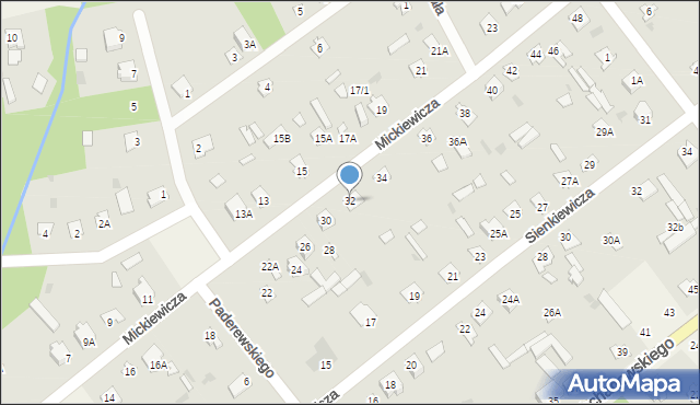 Garbatka-Letnisko, Mickiewicza Adama, 32, mapa Garbatka-Letnisko