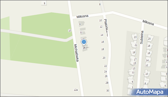 Garby, Michałówka, 15, mapa Garby