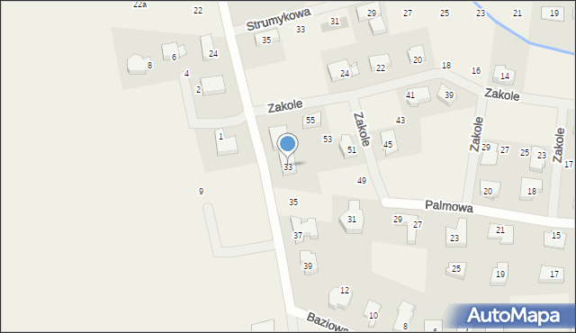 Garby, Michałówka, 33, mapa Garby