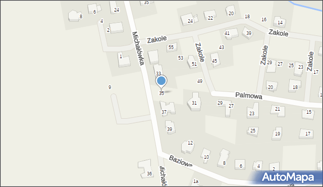 Garby, Michałówka, 35, mapa Garby