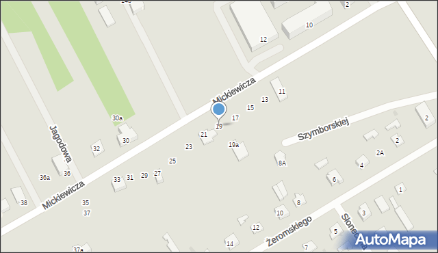 Garwolin, Mickiewicza Adama, 19, mapa Garwolin