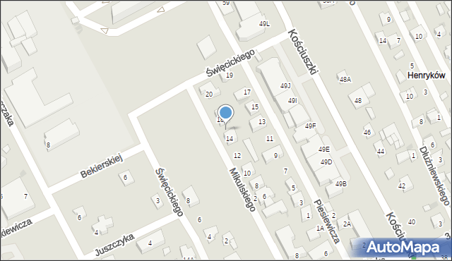 Garwolin, Mikulskiego-Lisa Stanisława, 16, mapa Garwolin