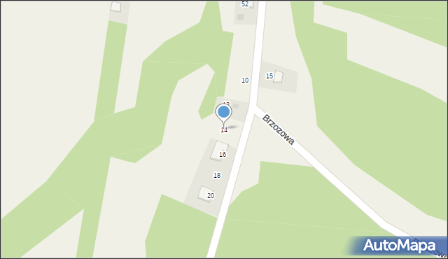 Gąszczyk, Miodowa, 14, mapa Gąszczyk