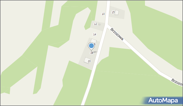 Gąszczyk, Miodowa, 18, mapa Gąszczyk