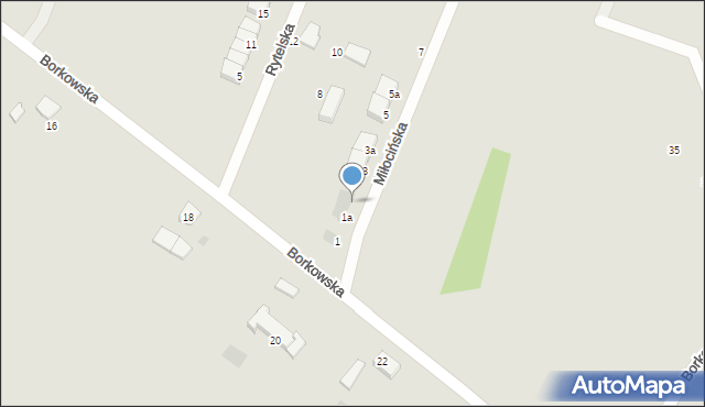 Gdańsk, Miłocińska, 1b, mapa Gdańska