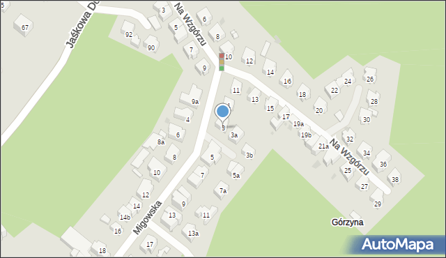 Gdańsk, Migowska, 3, mapa Gdańska