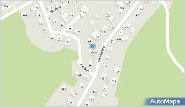 Gdańsk, Migowska, 30, mapa Gdańska