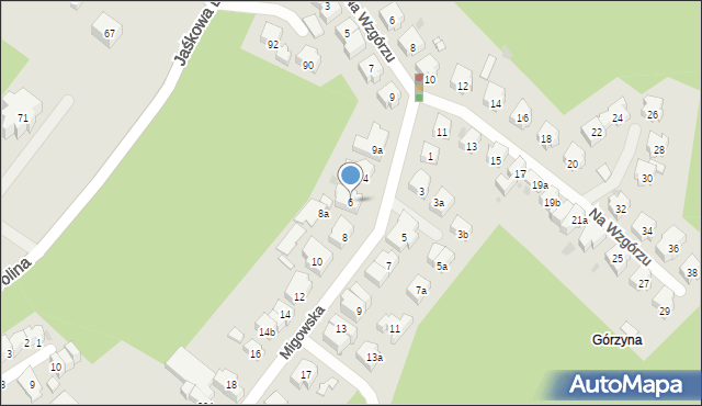 Gdańsk, Migowska, 6, mapa Gdańska