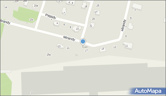 Gdańsk, Mirandy, 19, mapa Gdańska