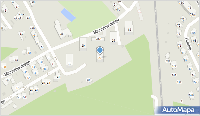 Gdańsk, Michałowskiego Piotra, 27, mapa Gdańska