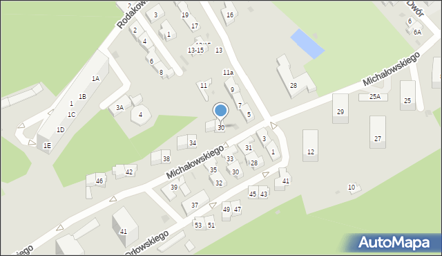 Gdańsk, Michałowskiego Piotra, 30, mapa Gdańska