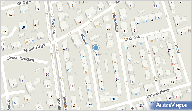 Gdańsk, Miraua Stefana, 2, mapa Gdańska