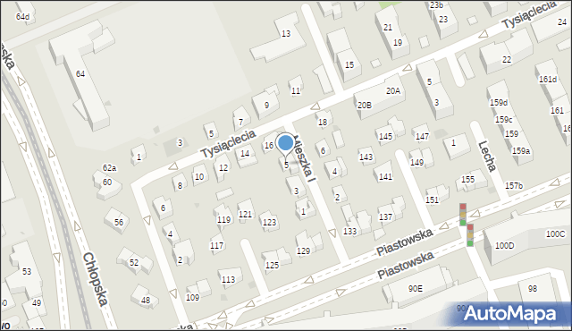 Gdańsk, Mieszka I, 5, mapa Gdańska