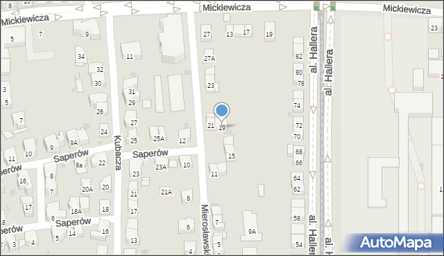 Gdańsk, Mierosławskiego Ludwika, gen., 19, mapa Gdańska