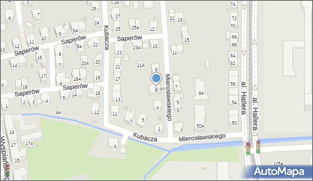 Gdańsk, Mierosławskiego Ludwika, gen., 6, mapa Gdańska