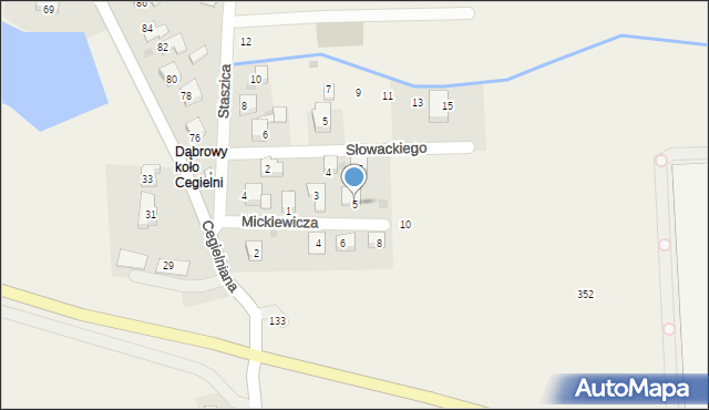 Gdów, Mickiewicza Adama, 5, mapa Gdów