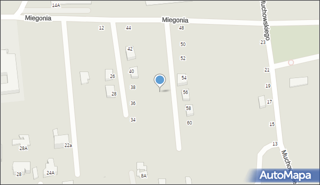 Gdynia, Miegonia Władysława, bł. ks. kmdr. ppor, 46e, mapa Gdyni