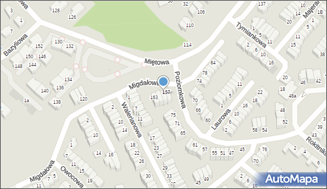 Gdynia, Miętowa, 159, mapa Gdyni