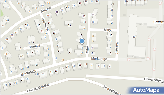 Gdynia, Mitry, 3, mapa Gdyni