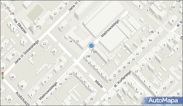 Gliwice, Miarki Karola, 10C, mapa Gliwic