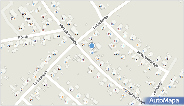 Gliwice, Michałowskiego Piotra, 18, mapa Gliwic