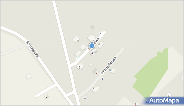 Głogów, Miodowa, 4, mapa Głogów