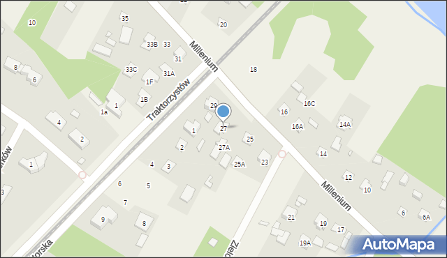 Głosków, Millenium, 27, mapa Głosków