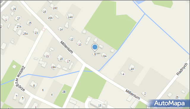 Głosków, Millenium, 8, mapa Głosków