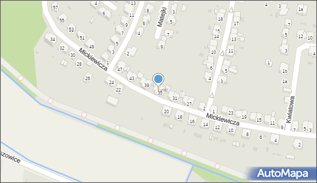 Głubczyce, Mickiewicza Adama, 37, mapa Głubczyce